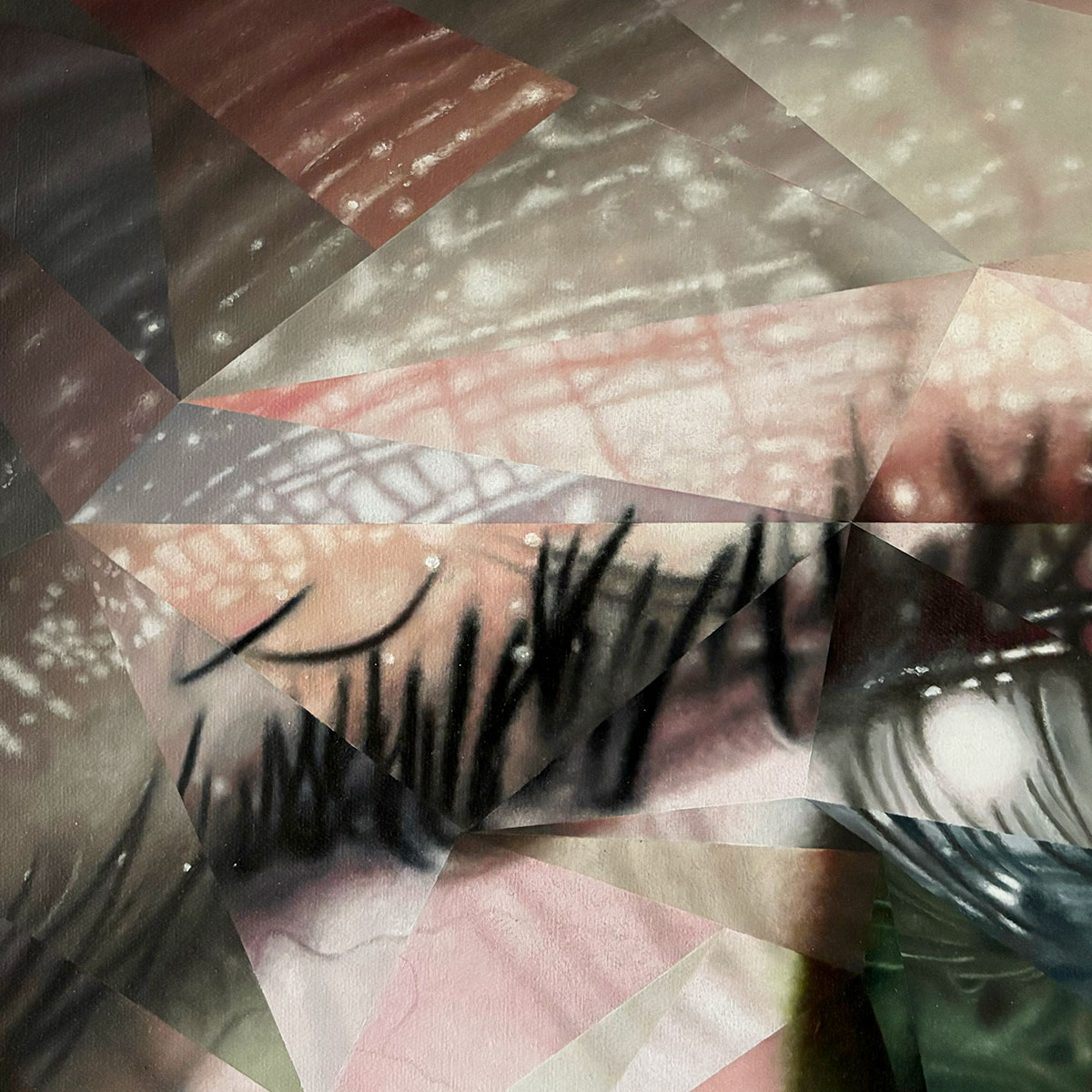 Obscured Oil Painting Detail by Jesse Schomers