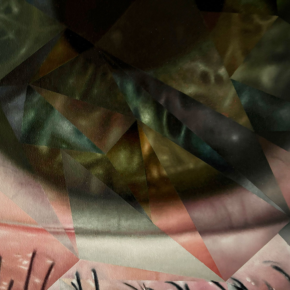 Obscured Oil Painting Detail by Jesse Schomers