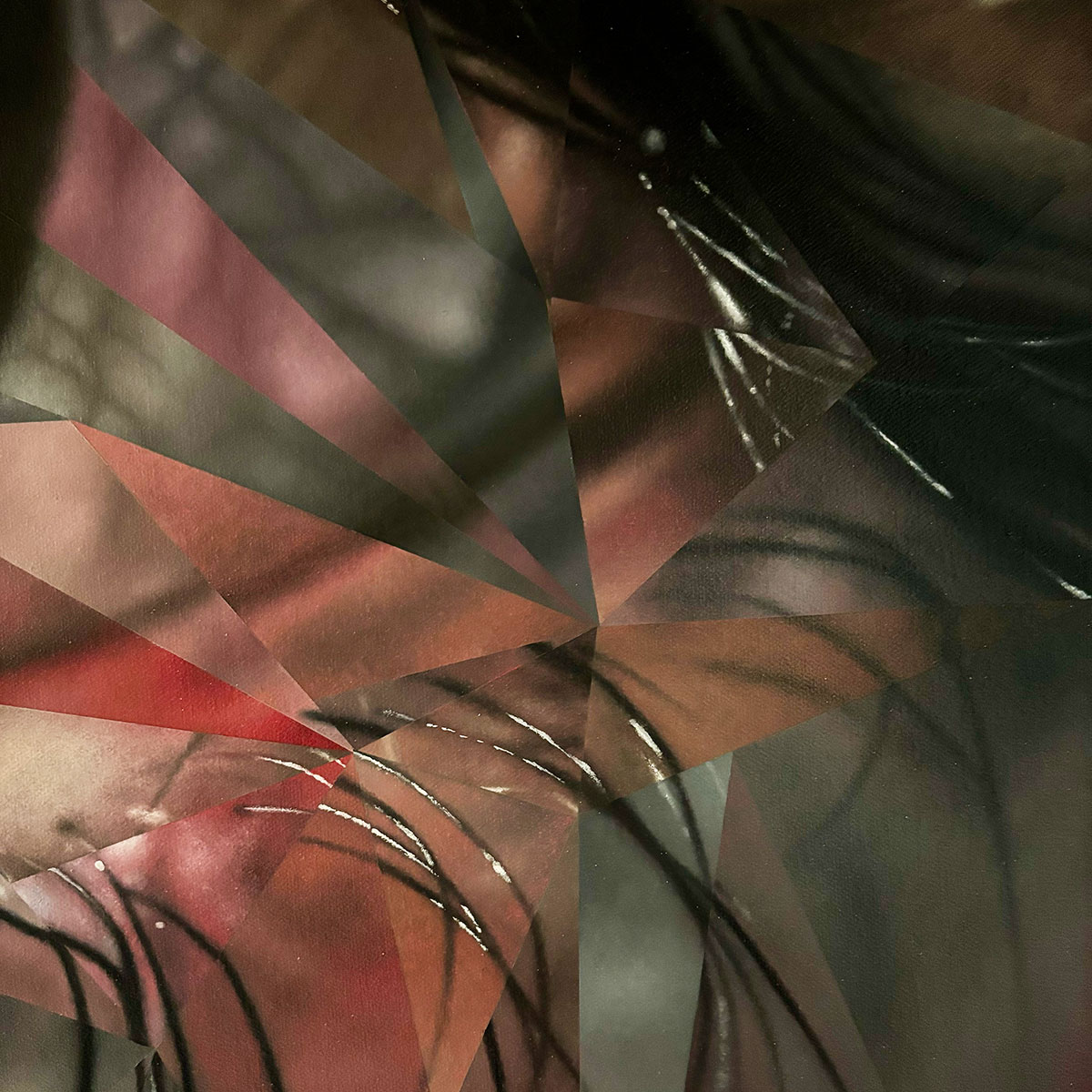 Obscured Oil Painting Detail by Jesse Schomers
